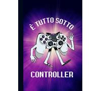 È Tutto Sotto Controller-Quadernone a Quadretti 5 mm. Senza Margine: Quaderno Gamer Videogiochi per Scuole Medie e Superiori con Calendario 2021-2022, ... Contatti, Lista Password/Taccuino Misura A4