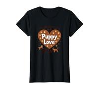 È Tutto sull'amore dei Cuccioli - Adorabile Amante dei Cani Maglietta, Donna, Nero, XS