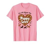 È Tutto sull'amore dei Cuccioli - Adorabile Amante dei Cani Maglietta, Uomo, Rosa, M