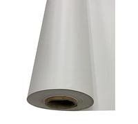 E. U. Fabrics - Telone in PVC ignifugo per impieghi gravosi da 610 g - Protezione UV, impermeabile, resistente al freddo, al gelo e agli strappi - Tela in vinile per impieghi gravosi al metro (Bianco