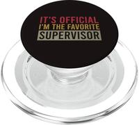È ufficiale Sono il supervisore preferito Vintage Birthday PopSockets PopGrip per MagSafe