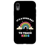 È un buon giorno per insegnare ai bambini insegnante arcobaleno Custodia per iPhone XR
