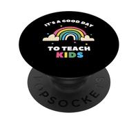 È un buon giorno per insegnare ai bambini insegnante arcobaleno PopSockets PopGrip Adesivo