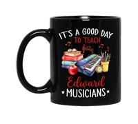 È Un Buon Giorno Per Insegnare Ai Musicisti Tazza Mug Novità Tazza Colazione Durevole Tazze Di Caffè Regalo Carino Per Fidanziati Natale Regalo Ragazze 330ml
