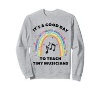 È un buon giorno per insegnare ai piccoli musicisti con l'insegnante arcobaleno Felpa