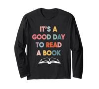 È Un Buon Giorno per Leggere Una Lettura della Biblioteca degli Amanti del Libro Maglia a Manica