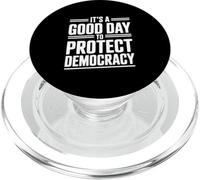 È un buon giorno per proteggere la democrazia attivismo umorismo PopSockets PopGrip per MagSafe