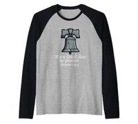 È Un Buon Giorno per Proteggere la democrazia Politica Democratica Maglia con Maniche Raglan