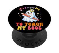 È un giorno spaventoso per insegnare al mio fantasma Boos PopSockets PopGrip Adesivo