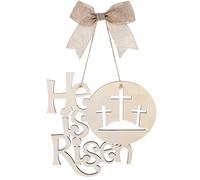 È un risorto porta appendiabiti di Pasqua in legno Pendente religioso di