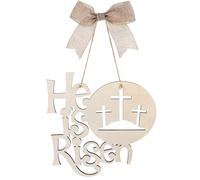 È un risorto porta appendiabiti di Pasqua in legno Pendente religioso di