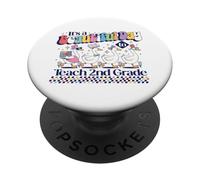 È una bella giornata per insegnare all'insegnante di seconda elementare Oca carina PopSockets PopGrip Adesivo