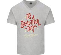 È Una Bella Giornata Per Lasciarmi Solo Maglietta In Cotone A V Per Uomo