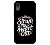 È una bella giornata per strum il tuo cuore Music Guitarist Custodia per iPhone XR