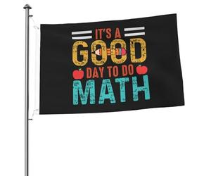 È Una Bello Giornata Per Fare Matematica Garden Flag Durevole Bandiere Da Giardino Divertente Bandiera Da Cortile Decorazione Per Patio Fattoria Interni 90X152Cm