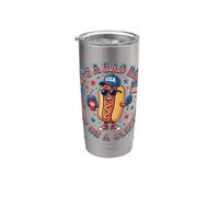 È una brutta giornata essere un hot dog divertente e divertente Bicchiere termico in acciaio inox doppia parete