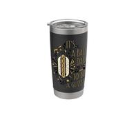 È una brutta giornata per essere un divertente hot dog in stile Art Deco Bicchiere termico in acciaio inox doppia parete