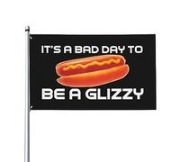 È una brutta giornata per essere una bandiera decorativa per esterni Glizzy Premium 9,1x1,5 m - Colori vivaci, antivento e resistente all'acqua - Ideale per giardino ed eventi