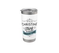 È una cosa Christine che non capiresti divertente Bicchiere termico in acciaio inox doppia parete