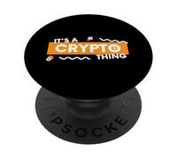 È una cosa crittografica BTC Alt Coin Trader Blockchain Crypto PopSockets PopGrip Adesivo