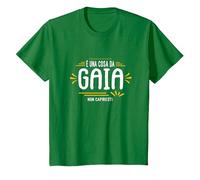 È Una Cosa da Gaia Non Capiresti Nome Divertente Maglietta, Bambini, Verde Mela, 2 Anni