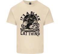È Una Cosa Da Gatto Nero Halloween Uomo Cotone T-Shirt Tee Top
