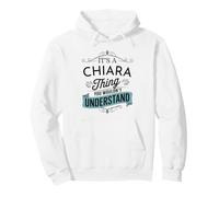 È Una Cosa di Chiara Che Non capiresti Divertente Chiara Felpa con Cappuccio