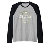 È Una Cosa di Nelson Che Non capiresti Nome Maglia con Maniche Raglan