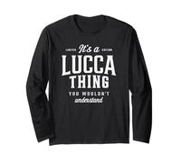 È una cosa Lucca Nome divertente Lucca Maglia a Manica