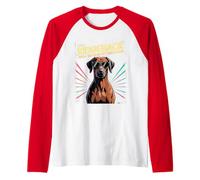È una cosa Ridgeback - Cool Retro Comic Dog Maglia con Maniche Raglan