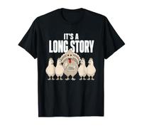 È Una Lunga Storia Divertente Scherzo di Pollo Tacchino del Ringraziamento Maglietta