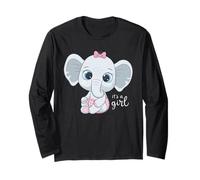 È Una Ragazza - Annuncio Carino Bambino Maglia a Manica