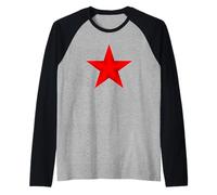 È Una Stella Rossa Maglia con Maniche Raglan