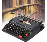 E Vecchia Macchina da Scrivere retrò Classica, Macchina da Scrivere Manuale retrò, Macchina da Scrivere Creativa E Resistente, Elaboratore di Testi Classico con Doppia Bobina, Black