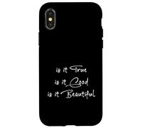 È vero, buono, bello. Virtù da vivere Custodia per iPhone X/XS