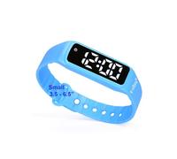 e-vibra Orologio con 8 allarmi vibranti promemoria - orologio resistente all'acqua con vibrazione per farmaci per bambini, vasino per bambini, orologio promemoria con vibrazione ADHD, blu, moderno