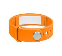 e-vibra Orologio con sveglia vibrante, cinturino ricaricabile per imparare a usare il vasino, con 15 sveglie giornaliere, Arancione-V2, Large
