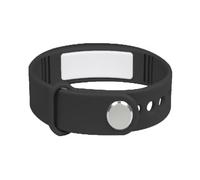 e-vibra Orologio con sveglia vibrante, cinturino ricaricabile per imparare a usare il vasino, con 15 sveglie giornaliere, Nero-V2, Large