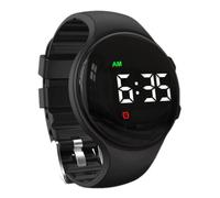 e-vibra Orologio con sveglia vibrante, con promemoria e sveglia silenziosa, con allarmi multipli (nero)