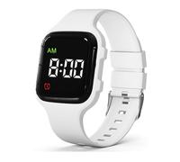 e-vibra Orologio con sveglia vibrante, orologio per addestramento al vasino, resistente all'acqua, orologio medico promemoria con timer (bianco)