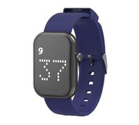 e-vibra Orologio con sveglia vibrante ricaricabile silenzioso con promemoria pillola - con 8 messaggi personalizzati promemoria (blu scuro-piccolo), Blu scuro, Small