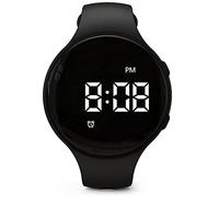 e-vibra Orologio con sveglia vibrante, silenzioso, promemoria medico, con timer e 15 sveglie giornaliere (nero)
