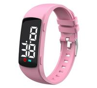 e-vibra Orologio da allenamento al vasino, orologio da polso silenzioso con vibrazione, impermeabile, promemoria medico, con timer e 15 sveglie giornaliere, Rosa, moderno