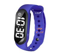 e-vibra Orologio da allenamento con vasino, silenzioso, con timer e 12 allarmi giornalieri (blu reale)