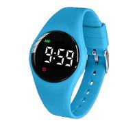 e-vibra Orologio impermeabile con vibrazione orologio ricaricabile 15 allarme promemoria orologio da addestramento al vasino con schermo di blocco (blu)