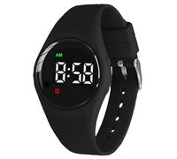 e-vibra Orologio impermeabile ricaricabile per allenamento al vasino, con vibrazione, sveglia e sveglia, con lucchetto (nero)