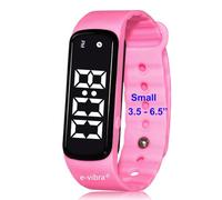 e-vibra Orologio medico con 8 allarmi vibranti, promemoria medico, con timer e 8 allarmi giornalieri (rosa, piccolo)