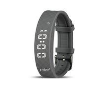 e-vibra Orologio per imparare a usare il vasino, ricaricabile, silenzioso, vibrante, orologio medico con timer e 15 sveglie giornaliere (grigio)
