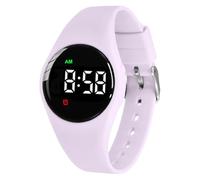 e-vibra Orologio resistente all'acqua per imparare a usare il vasino, ricaricabile, con vibrazione, sveglia e sveglia, con lucchetto, Viola, moderno