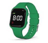 e-vibra Orologio vibrante dell'allarme, vigilanza medica resistente all'acqua dell'orologio di addestramento del vasino con il temporizzatore, verde scuro, moderno